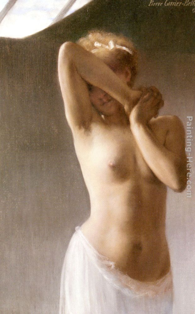 La Premiere Pose painting - Pierre Carrier-Belleuse La Premiere Pose art painting
